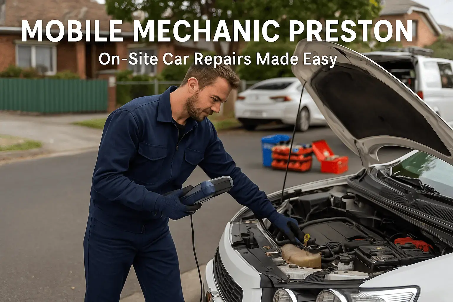 Preston mobile mechanic, car repair Preston, on-site mechanic Preston, emergency mechanic Preston, Preston car diagnostics, Preston brake service, Preston oil change, auto repairs Preston