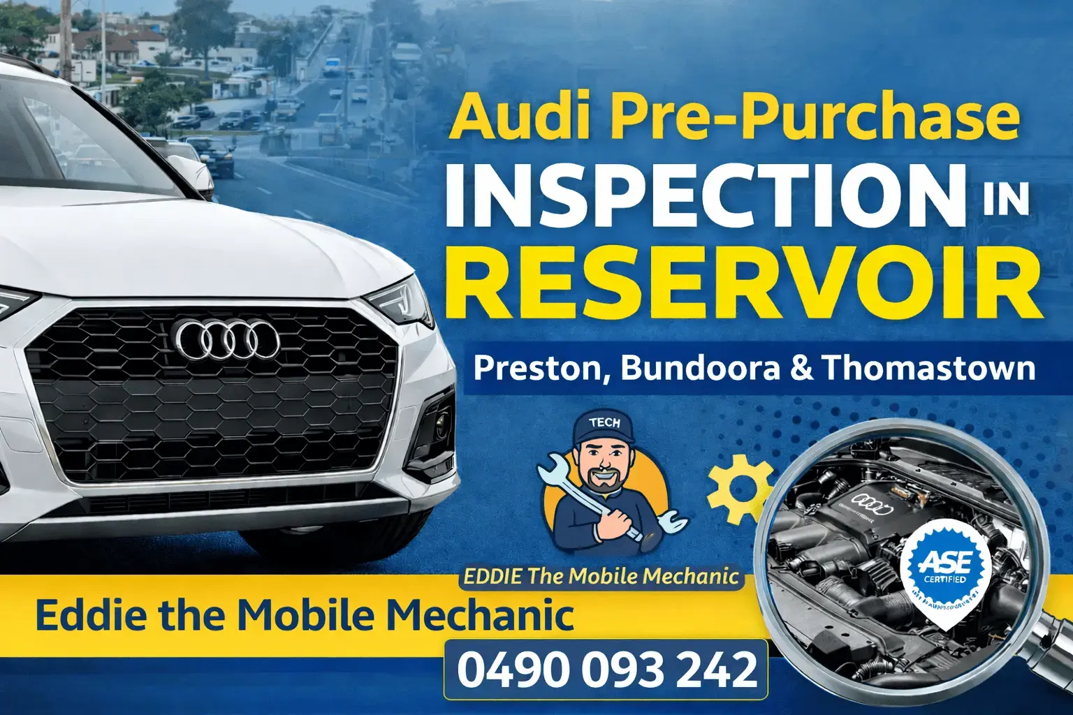 BMW starter motor repair in Melbourne by Eddie the Mobile Mechanic providing mobile BMW diagnostics and no-start repairs near Reservoir and Preston