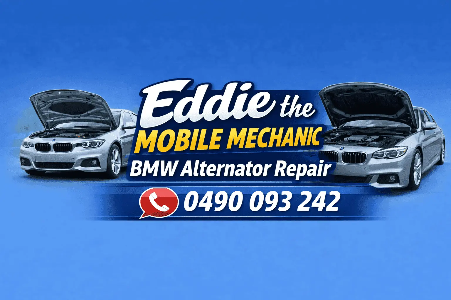 BMW Alternator Repair in Reservoir by Eddie the Mobile Mechanic featuring BMW cars with open bonnets and mobile electrical diagnostic service in northern Melbourne.